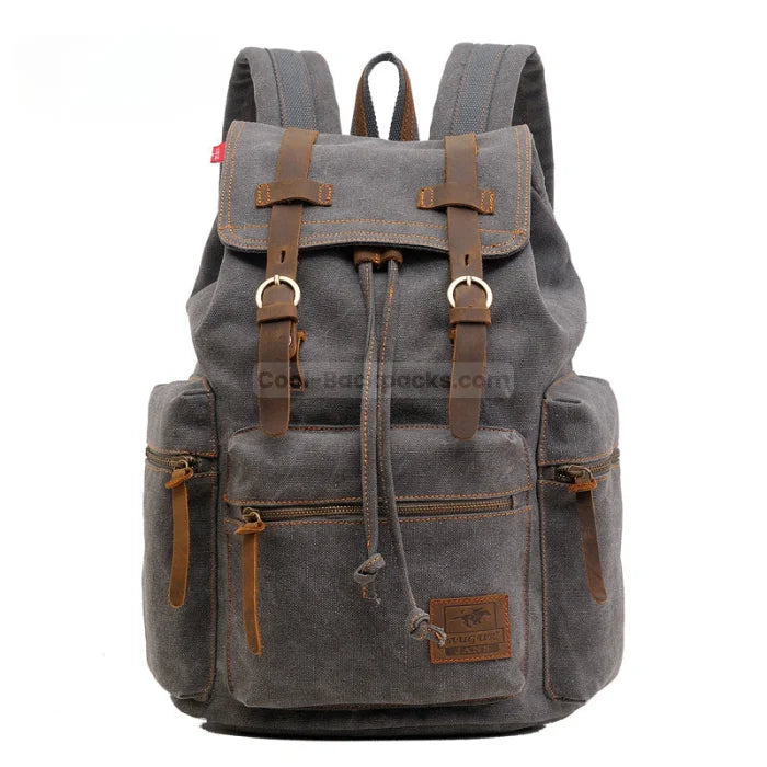 Retro Hiking Backpack - Gray