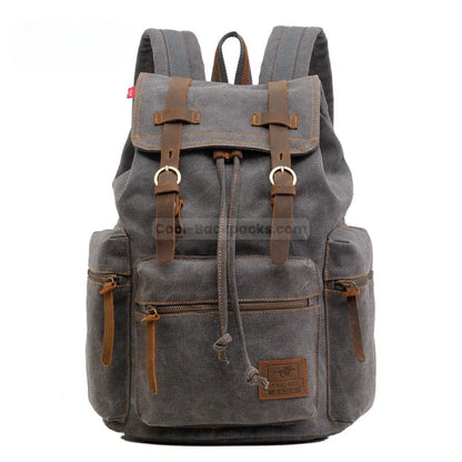 Retro Hiking Backpack - Gray