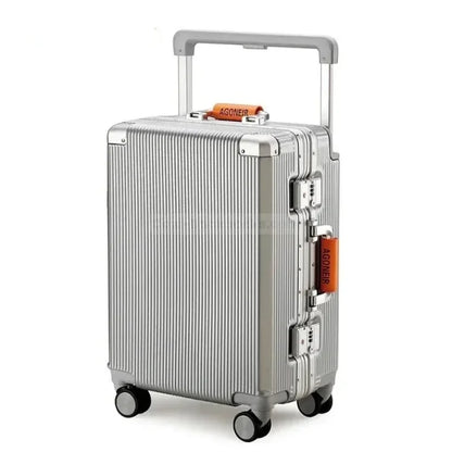 Rolling Backpack Luggage - Silver / 20’