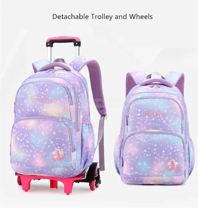 Rolling Backpack Purple