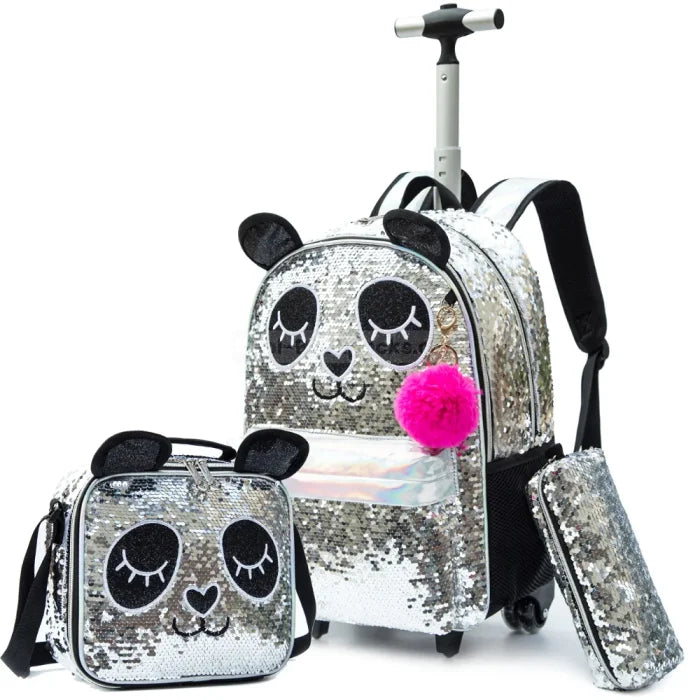 Rolling Panda Backpack - 3pc 02