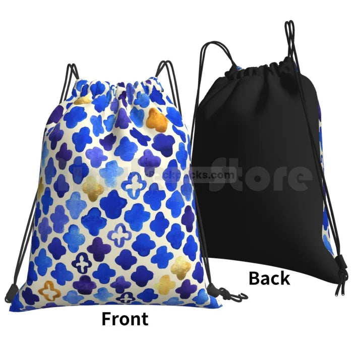 Royal Blue Drawstring Backpack