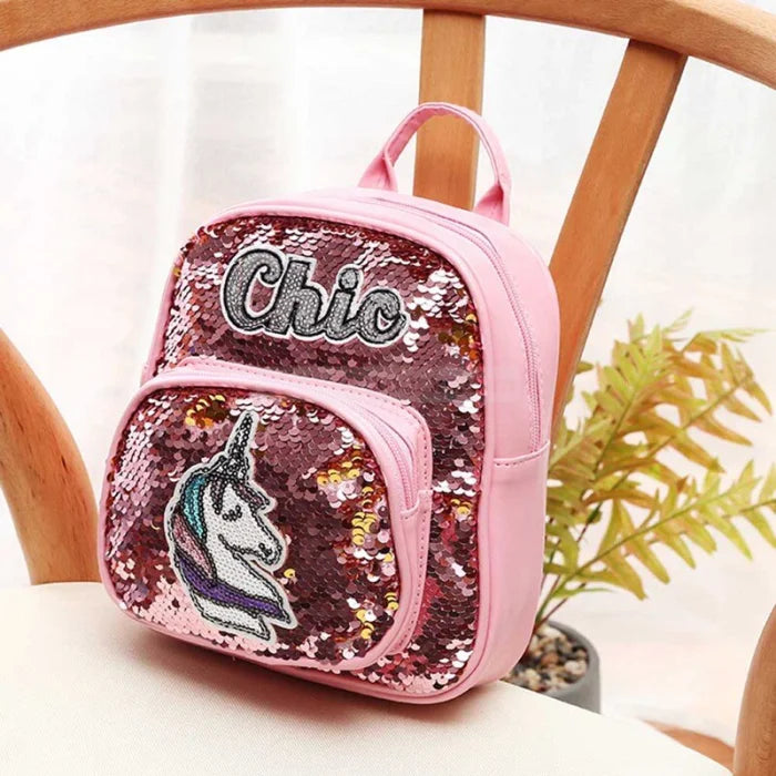 Sequin Unicorn Backpack - BG4187PK / 21x10x27cm