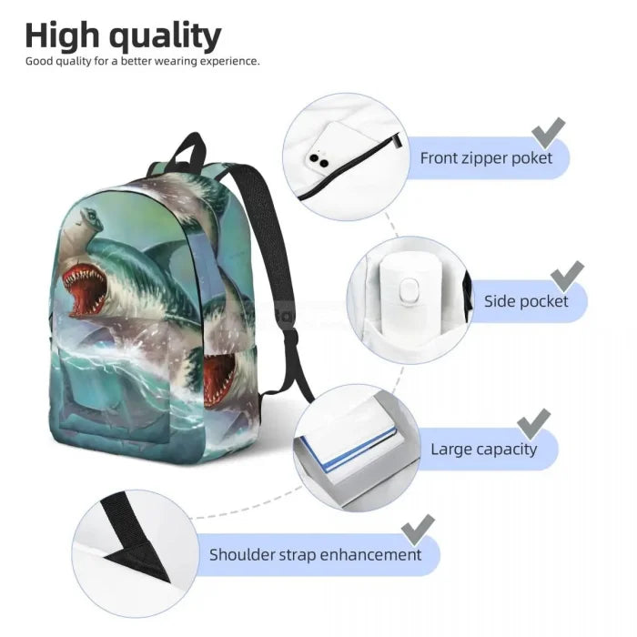 Shark Face Backpack