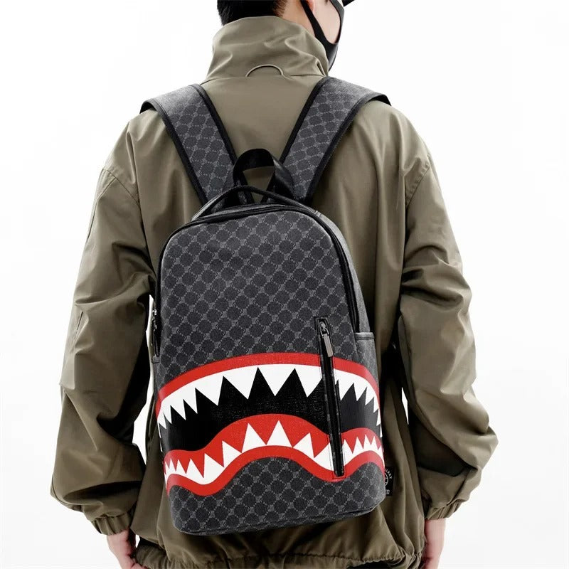 Shark Mouth Backpack - big plaid
