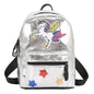 Silver Unicorn Backpack - 24x14x30cm