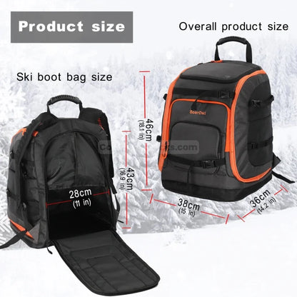 Ski Boot Helmet Backpack