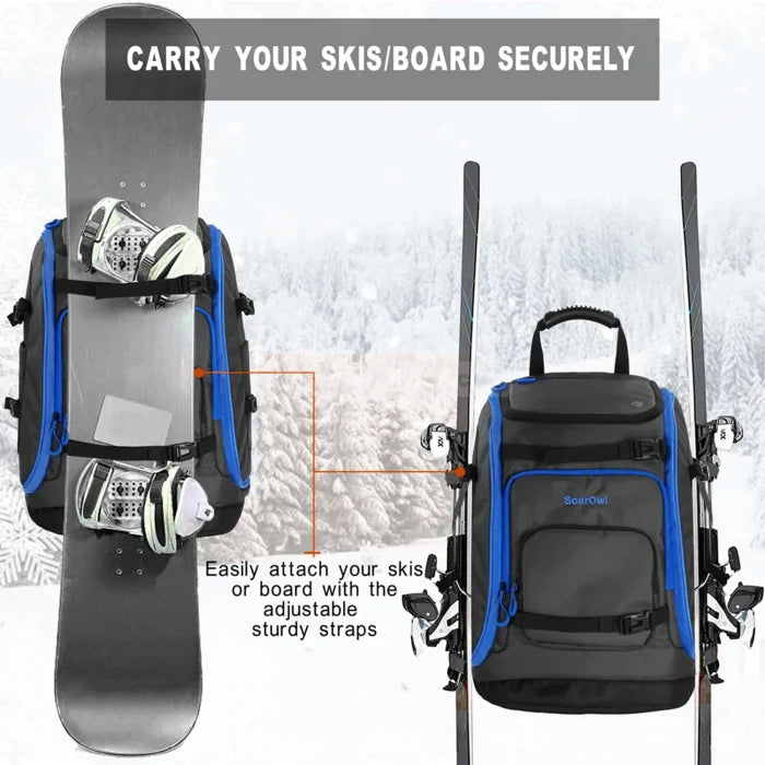 Ski Boot Helmet Backpack