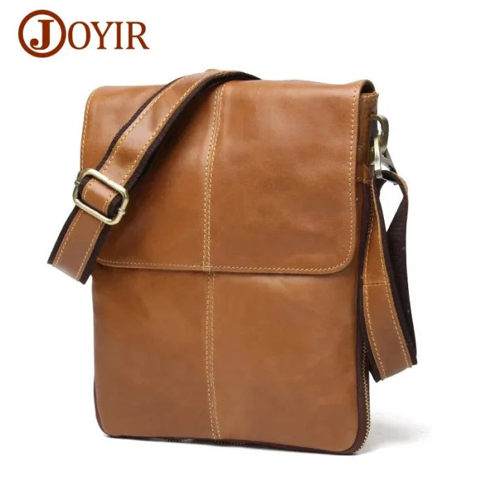 Slim Leather Messenger Bag