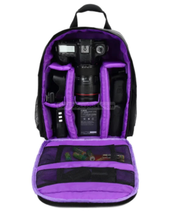 Small Camera Backpack - Purple