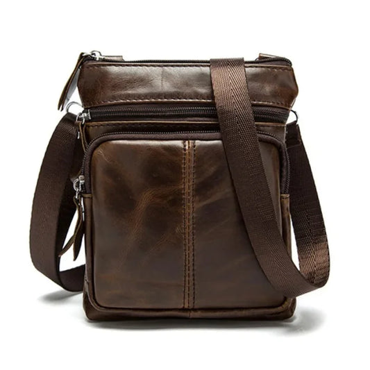 Small Messenger Bag Mens - Coffee