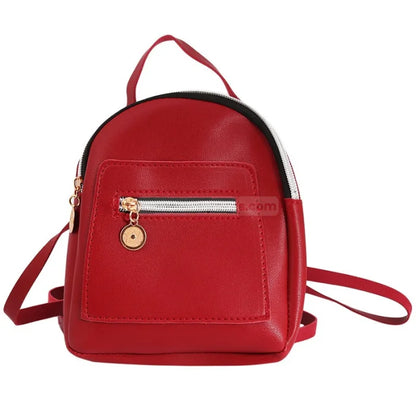 Small Work Backpack Women - red