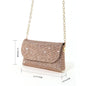 Sparkle Messenger Bag - champagne