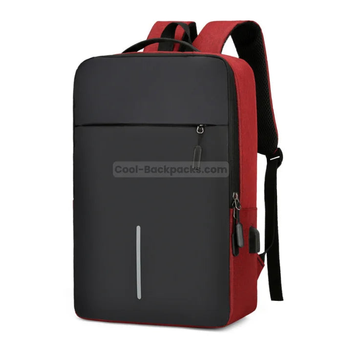 Stylish Work Backpack - Red