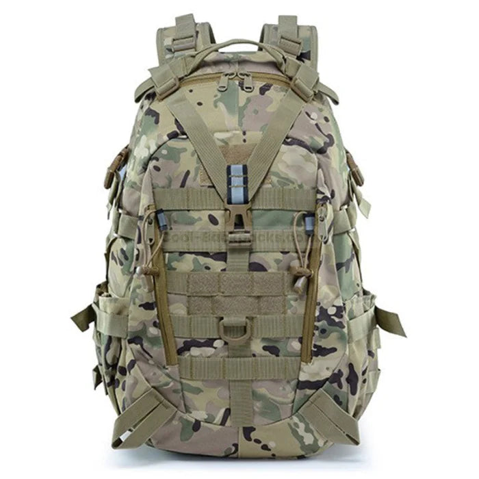 Tactical Hiking Backpack - Camo green / 30 - 40L