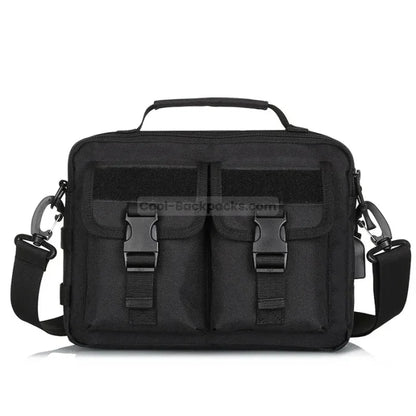 Tactical Messenger Bag - Black