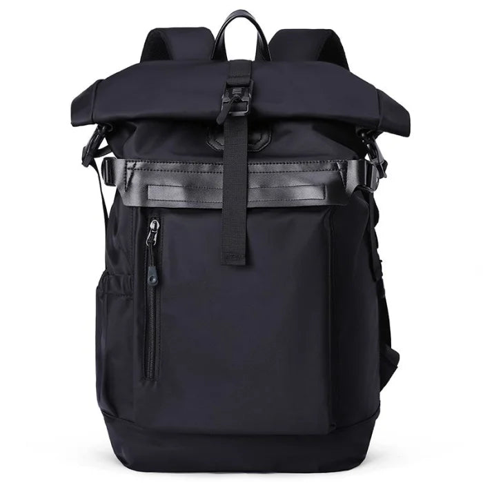 Tactical Roll Top Backpack - Black