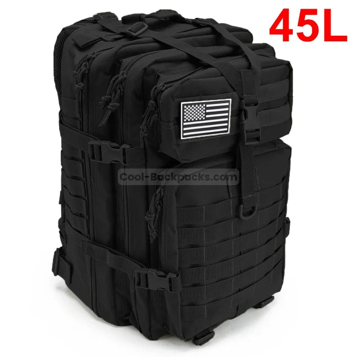 Tactical Work Backpack - 45L Black