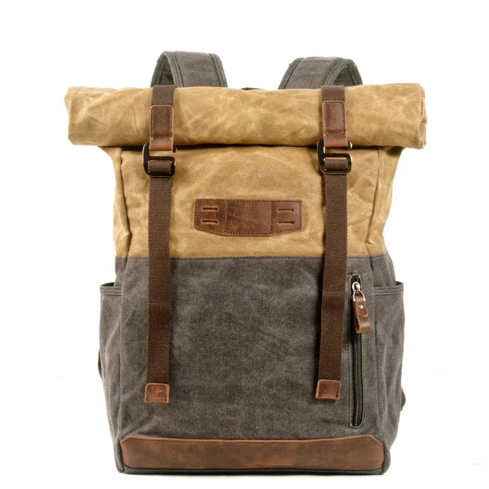 Tan Canvas Backpack