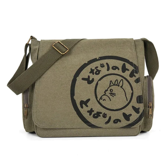 Totoro Messenger Bag - Green