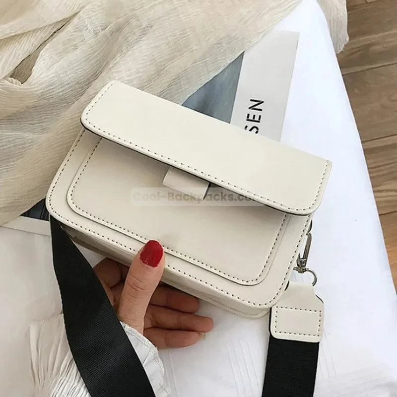 Trendy Messenger Bag - White