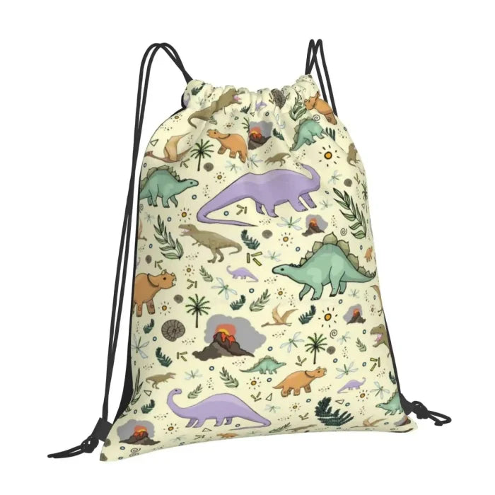 Triceratops Backpack - Drawstring Bag