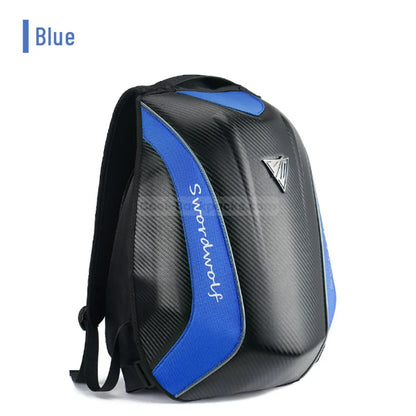 Turtle Shell Motorcycle Backpack - Blue