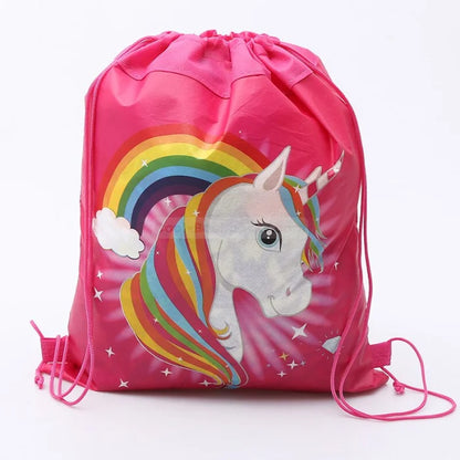 Unicorn Drawstring Backpack - Brown