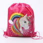 Unicorn Drawstring Backpack - Brown