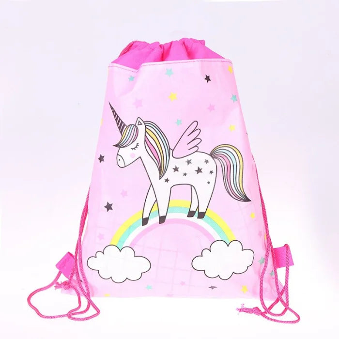 Unicorn Drawstring Backpack - Sky Blue