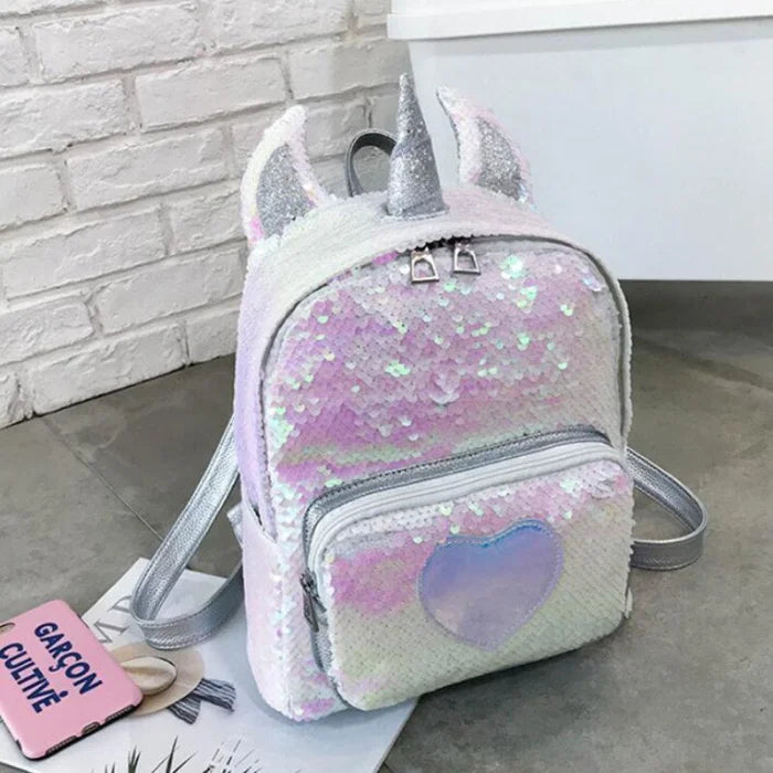 Unicorn Sequin School Backpack