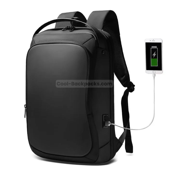 Unisex Anti Theft Backpack - Black