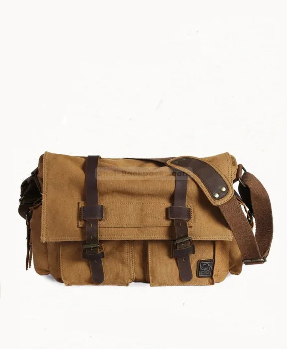 Vintage Canvas Messenger Bag