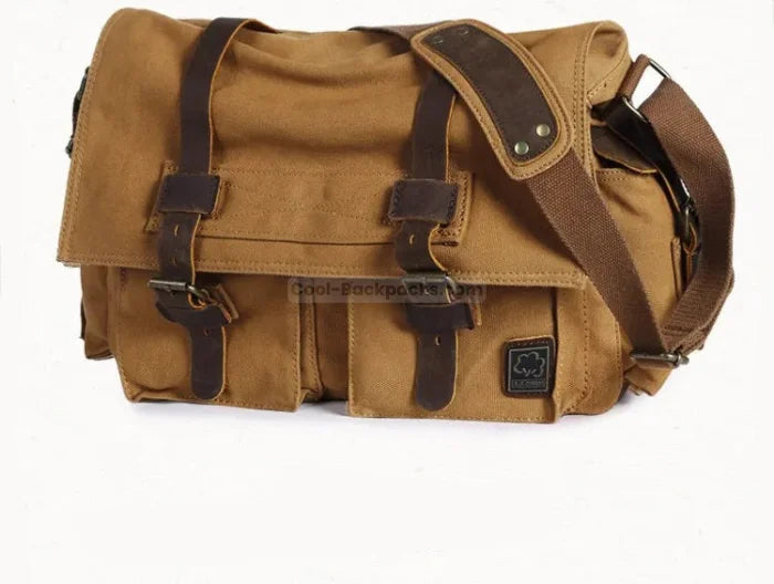 Vintage Canvas Messenger Bag