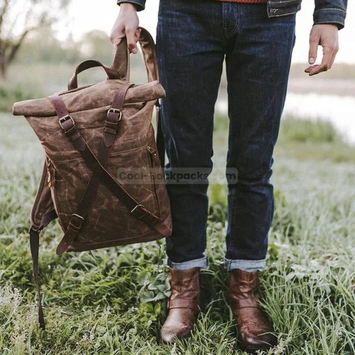 Vintage Canvas Rucksack