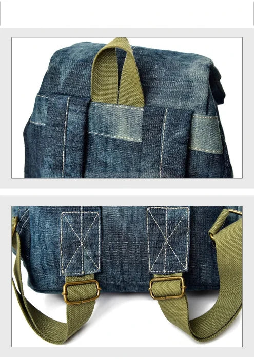 Vintage Denim Backpack