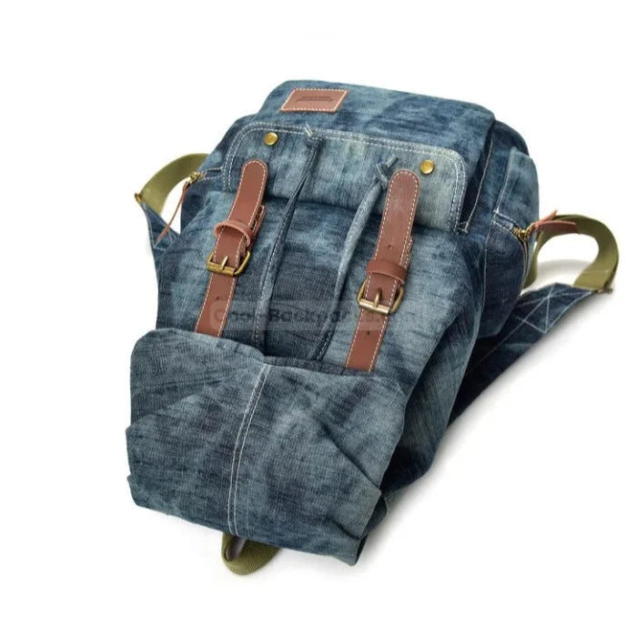 Vintage Denim Backpack