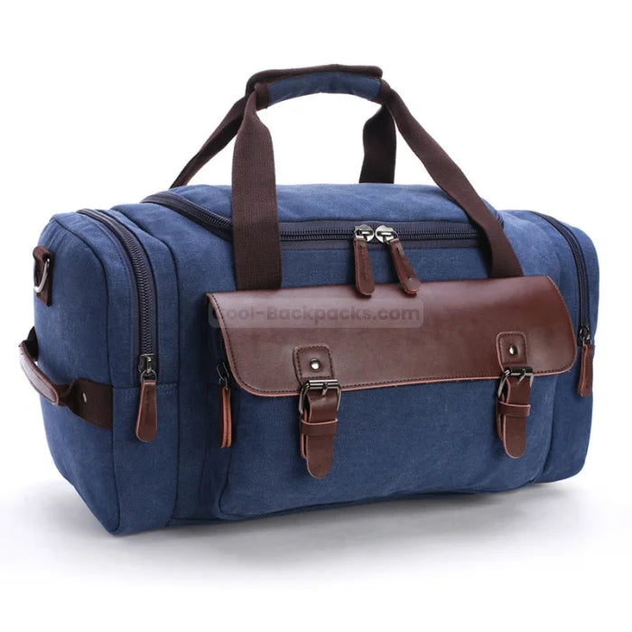 Vintage Duffel Bag - Blue