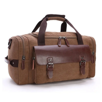 Vintage Duffel Bag - Brown