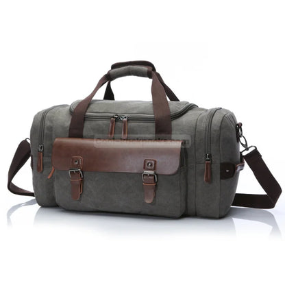 Vintage Duffel Bag - Gray