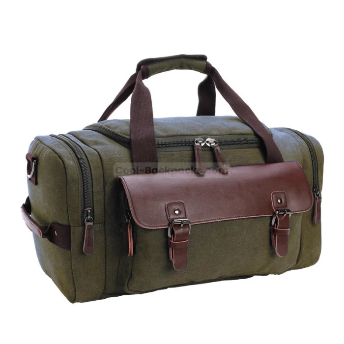 Vintage Duffel Bag - Green