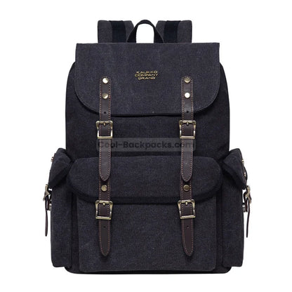 Vintage Hiking Backpack - Black