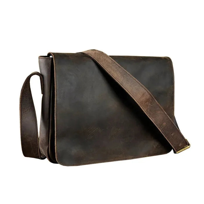 Vintage Leather Messenger Bag