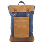 Vintage Roll Top Backpack - Blue