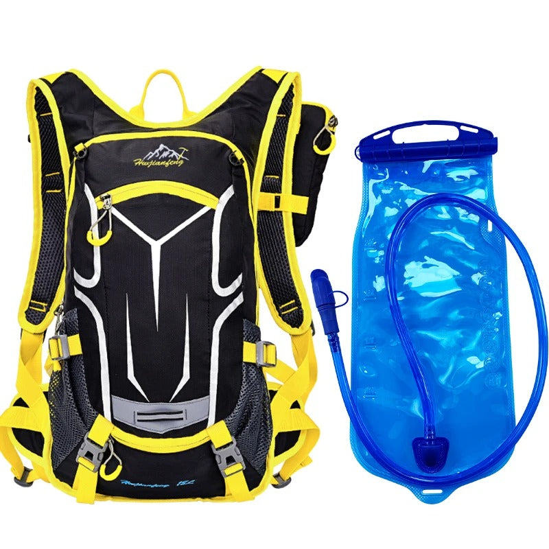 Water Backpack Cycling - Yellow and Bladder