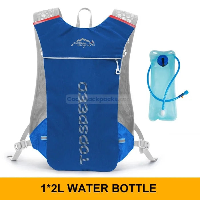 Water Bottle Backpack For Running - Blue 2l Bag