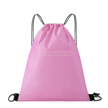 Waterproof Drawstring Backpack - Pink