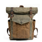 Waxed Canvas Backpack - Khaki