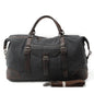 Waxed Canvas Duffel Bag - Black