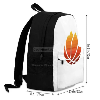 White Basketball Backpack